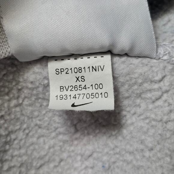 Nike Washed Out Tie Dyed Hoodie Women XS Light Blue White Cotton - Picture 8 of 9